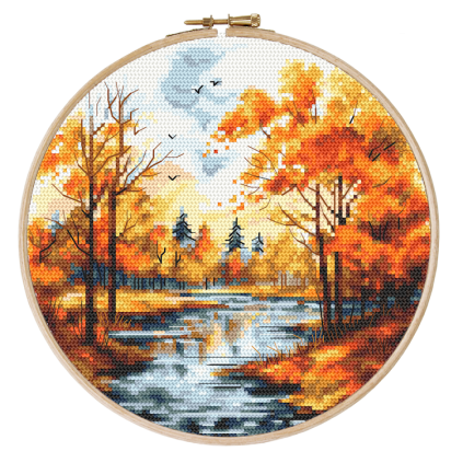 Z 10864 Cross stitch kit - Autumn landscape
