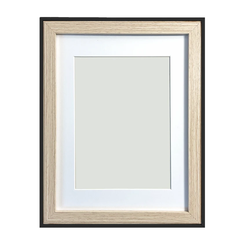 Wooden frame with black border 21x27 cm