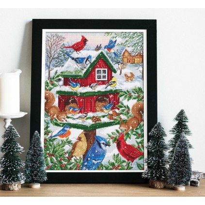 LS B2417 Cross Stitch Kit - Blissful Bird -syöttölaite