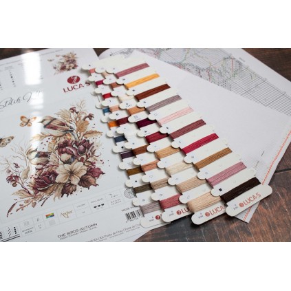 LS B2419 Kit de ponto cruz - The Birds - Autumn