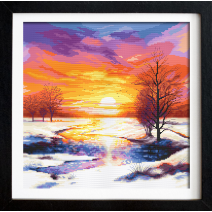 K 10799 Tapestry canvas - Romantic sunset