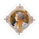 MER K-141 Cross stitch kit - Blonde Maiden by A. Mucha