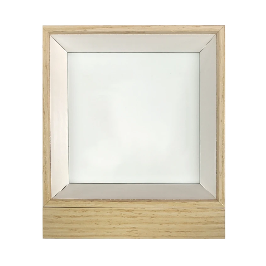 Wooden frame 11,5x13,5 cm standing white