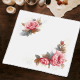 S 11020 Cross Stitch Pattern para um telefone - guardanapo vintage Rose