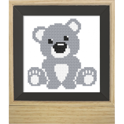Z 11024 Keresztszemes készlet - Teddy maci