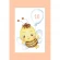 Cross stitch pattern for a phone - Card - Bee with a balloon