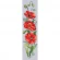 Cross stitch pattern for a phone - Bookmark with poppies
