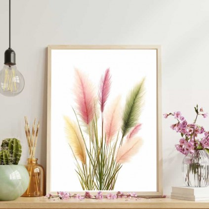 0116PL Poster - Pampos Grass