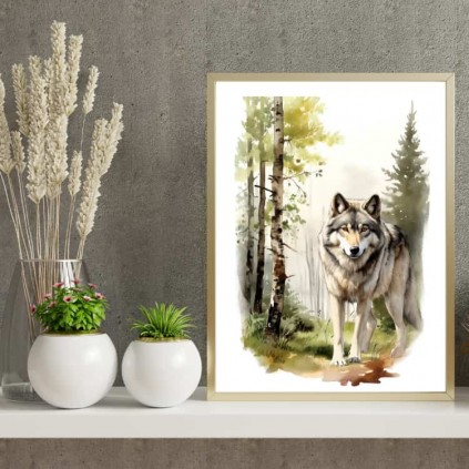 0202PL POSTER - Ulv i skogen
