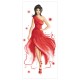Zn 10565 Cross Stitch -kudoksella - Lady In Red