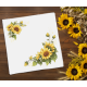 Gu 11028 Ristipistokuvio paperilla - Vintage Sunflower -lautasen