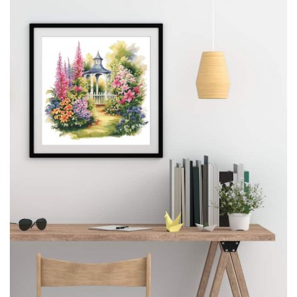 Z 10878 Kit Cross Stitch - Gazebo florido