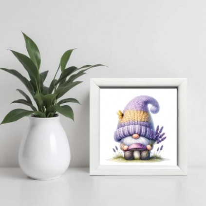 0178ra bilde - Gnome med lavendel II