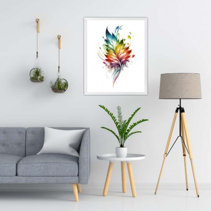 0332pl plakat - fargerikt blad