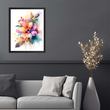 0329PL Poster - Fiore acquerello