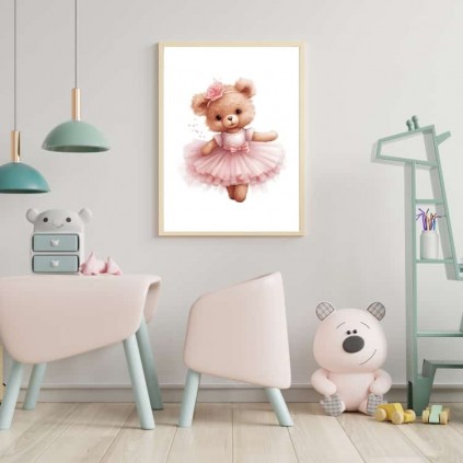 0241PL poszter - Teddy mackó balerina