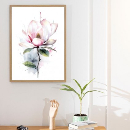 0099PL Affiche - Aquarelle magnolia I