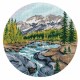 OV 1485 Cross Stitch Kit - Καναδάς. Johnston Canyon