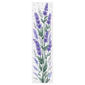 Zu 11038 Cross Stitch Kit - Kirjanmerkki laventelilla