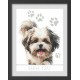 S 10916 Cross stitch pattern for a phone - Dog - Shih tzu