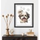 S 10916 Cross stitch pattern for a phone - Dog - Shih tzu