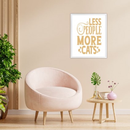 0485PL Poster - Subtitle - Less people more cats