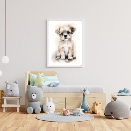 0426pl -affisch - Beige Dog