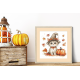 S 10924 Cross Stitch Pattern para um telefone - Halloween Kitty