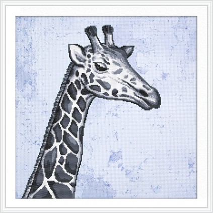 NAR30x30-12 AIDA mit gedruckter Hintergrund 30x30 cm - Blauer Marmor