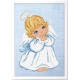 NAR30x30-14 AIDA mit gedruckter Hintergrund 30x30 cm - blaue Leinwand