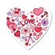 S 11059 Cross Stitch Pattern para um telefone - Love Heart