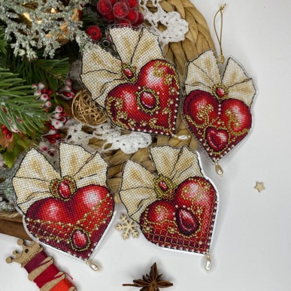 US 1032 Cross Stitch Kit - κρεμαστό - Καρδιά της πίστης