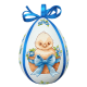 ZU 11065 Cross Stitch Kit - Påskeegg - Kylling i blomster