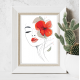 Z 11079 Cross Stitch Kit - Woman With a Flower III