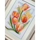 Rio 2191 Kit Cross Stitch com Mouline - brilho da mola. Tulipas