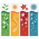 KIT Cross Stitch Zu 11099 - Bookmarks - 4 stagioni