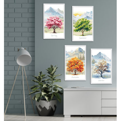 Z 10958 Cross Stitch Kit - vier Jahreszeiten - Herbstbaum