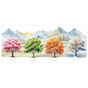 A UPESTRY AIDA 10960 - Four Seasons - Alberi
