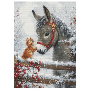 LS BU5075 Cross Stitch Kit - Ζεστή αγκαλιά