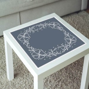 ZU 11141 Kit de point de croix - Serviette à fleurs blanches