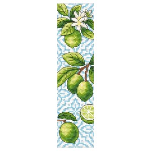 ZU 11152 Kit de point de croix - Marque-page - Citrons verts
