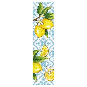 ZU 11150 Kit de point de croix - Marque-page - Citrons