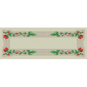 GU 4406 Cross stitch pattern - Table runner with strawberies