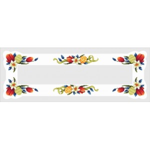 GU 4893 Cross stitch pattern - Table runner with Easter eggs