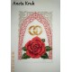 GU 4905-01 Cross Stitch Pattern - Hääkortti - Kultaiset vihkisormukset
