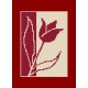 GU 8422 Keresztszemes minta - Születésnapi üdvözlőlap - Tulipán