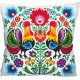 GU 8532 Cross Stitch Pattern - Pillow - Roosters