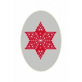 GU 8666 Cross stitch pattern - Christmas postcard - A little star