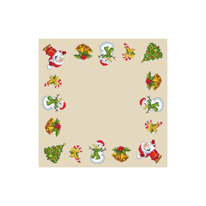 Cross stitch kit - Christmas napkin - Coricamo