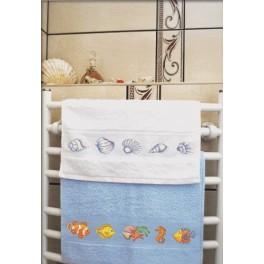 W 8366 ONLINE pattern pdf - Towel with fishes